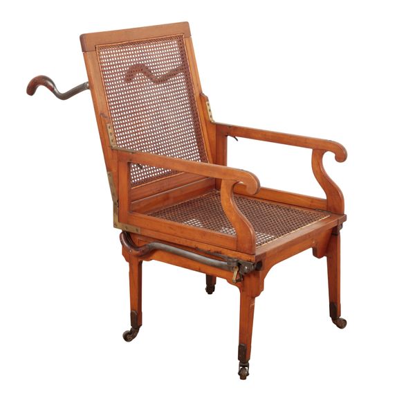 A PATENTED FOLDING CAMPAIGN CHAIR BY J. ALDERMAN