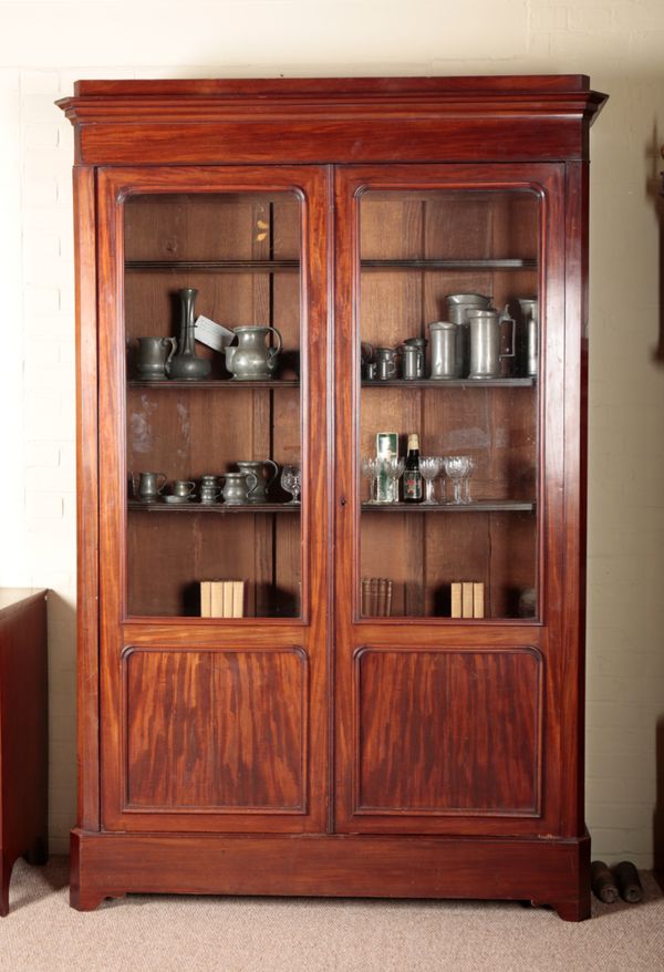 A VICTORIAN MAHOGANY BOOKCASE