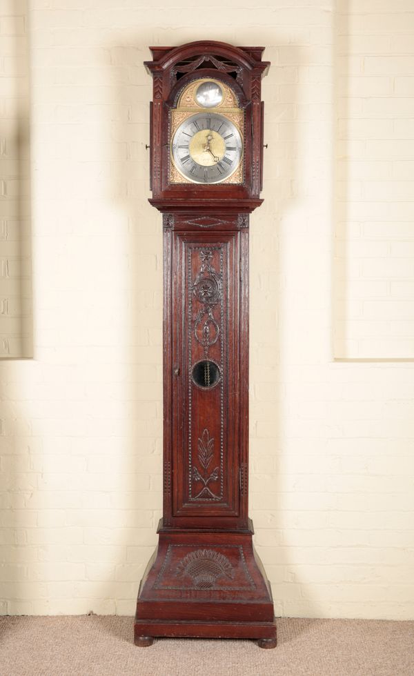 A FLEMISH OAK LONGCASE CLOCK BY J. G. JOOSTEN, RECKHEIM