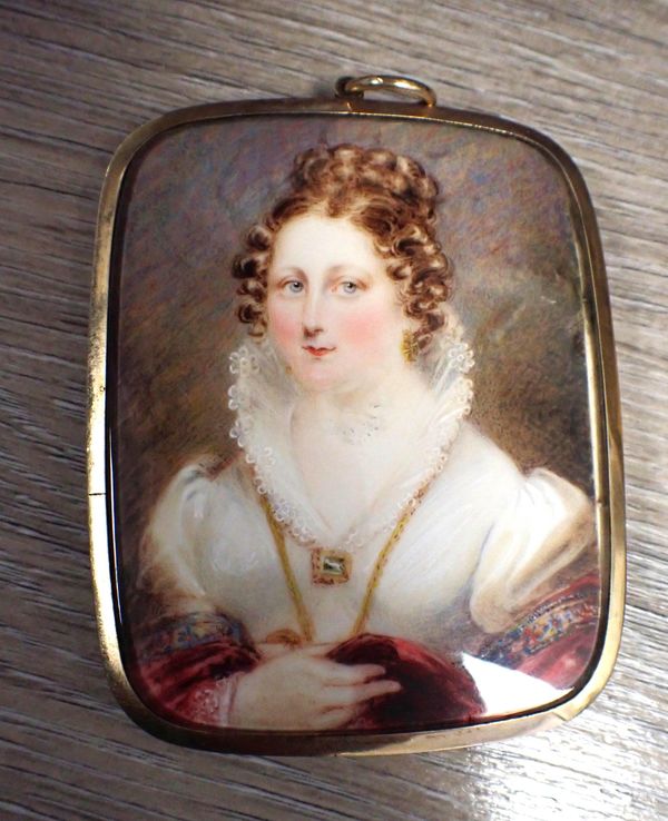 A 19th CENTURY PORTRAIT MINIATURE, FRANCES HENRIETTA CLERK