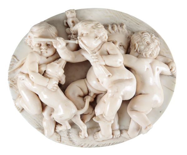 ASCRIBED TO FRANCOIS 'IL FIAMMINGO' DUQUESNOY (1597-1643) An important ivory plaque