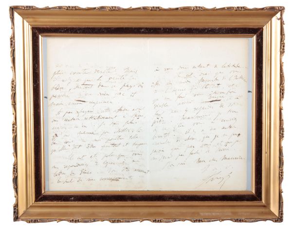 FRANZ LISZT (1811-1886): A HANDWRITTEN LETTER