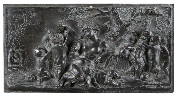 PIERRE PHILIPPE THOMIRE (1751-1843) A bronzed copper plaque