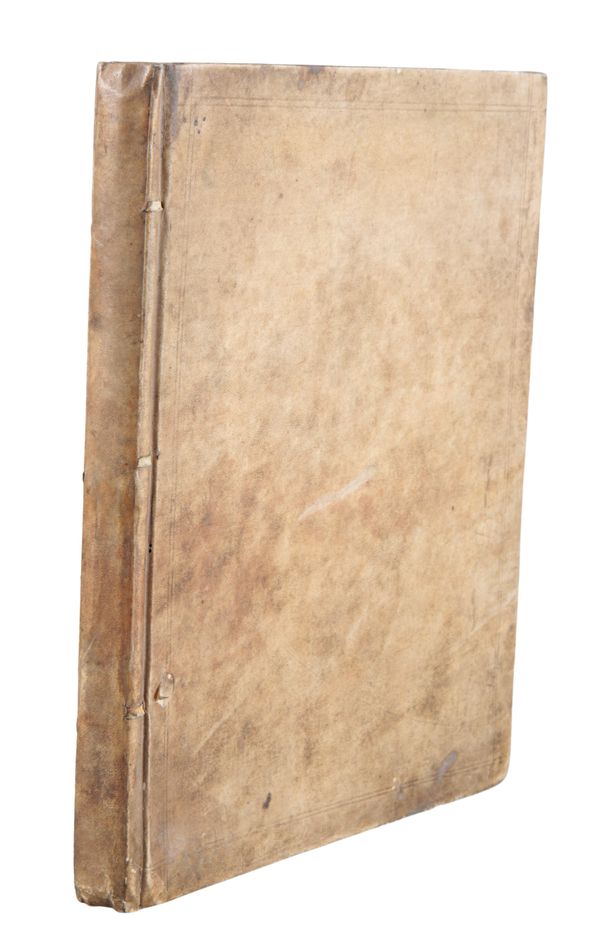 AN EARLY 18TH CENTURY VELLUM BOUND SCHOOL BOOK