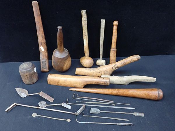 A COLLECTION OF ANTIQUE TOOLS