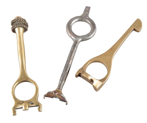 TWO BRASS CARTRIDGE EXTRACTOR TOOLS