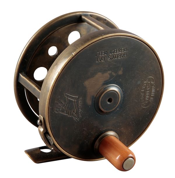 HARDY PERFECT: A BRASS FACE 3" TROUT REEL