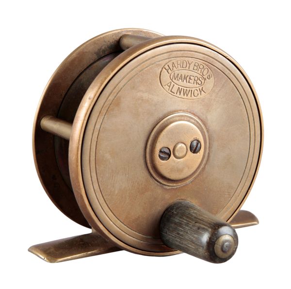 HARDY: A 2 1/4" BRASS PLATE-WIND TROUT FLY REEL