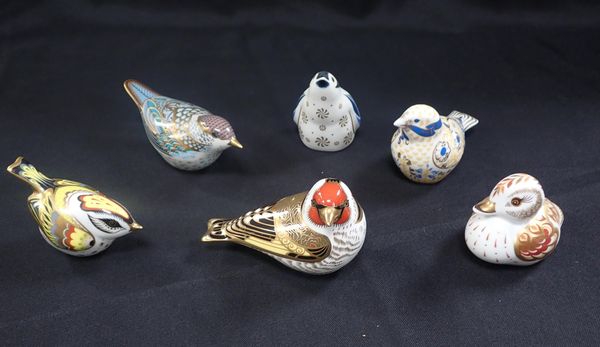 SIX BOXED ROYAL CROWN DERBY BIRDS