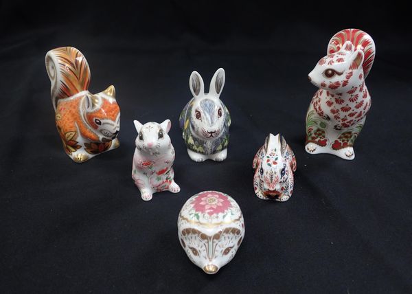 SIX ROYAL CROWN DERBY ANIMALS