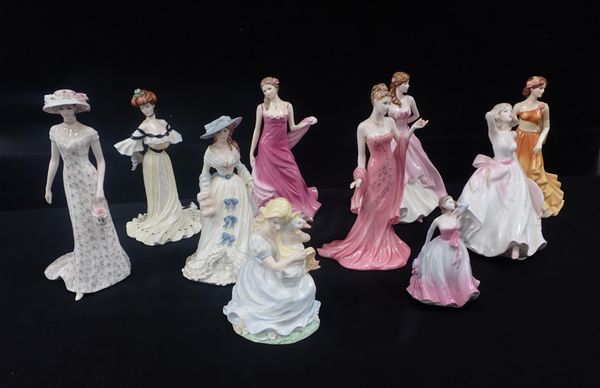 A COLLECTION OF COALPORT LADY FIGURINES