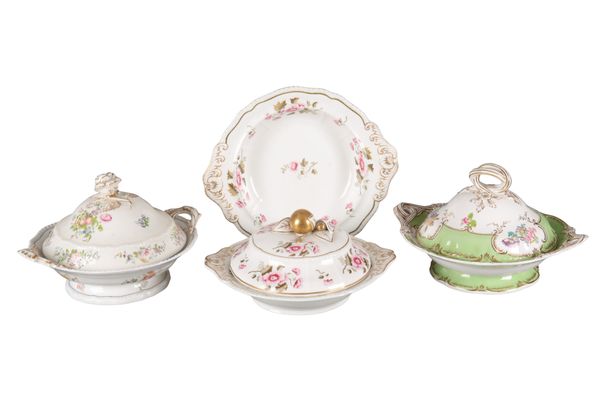 A GROUP OF THREE H & R DANIEL TUREENS