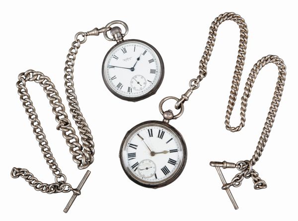 WALTHAM: A SILVER OPEN FACE POCKET WATCH