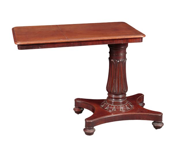 A WILLIAM IV MAHOGANY READING TABLE BY HOLLAND & SONS