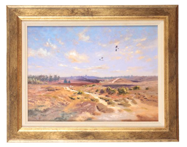 RICHARD TRATT (b. 1953) 'Lapwings, Beaulieu Heath'