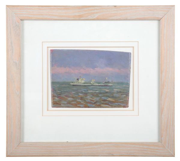 *ROBERT JONES (b. 1943) 'Off Barry, Early Morning'