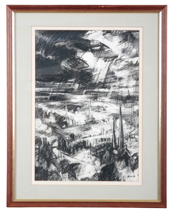 BRIAN COOK (1910-1991) 'Rain Approaching: Lancs Plain'