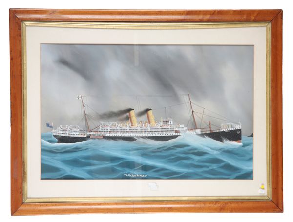 ITALIAN SCHOOL, 20TH CENTURY The steam ocean liner 'H.M.S. Orama'