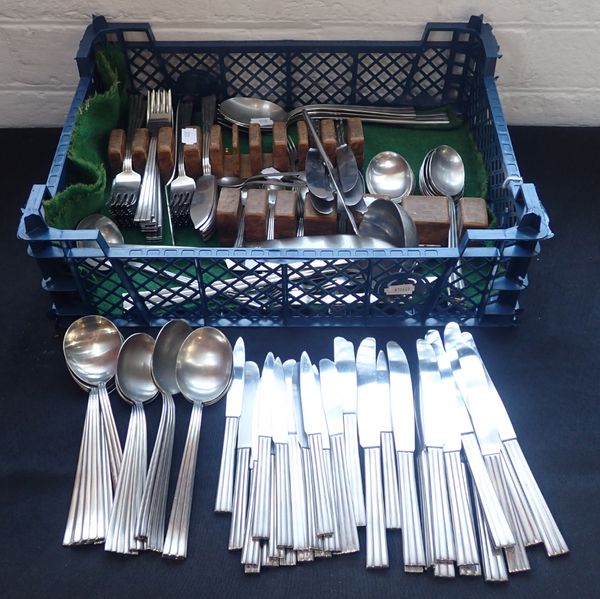 A GENSE SWEDISH STAINLESS STEEL PART CUTLERY SERVICE