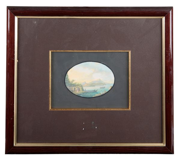 NEAPOLITAN SCHOOL, 19TH CENTURY A pair of views of Mount Vesuvius
