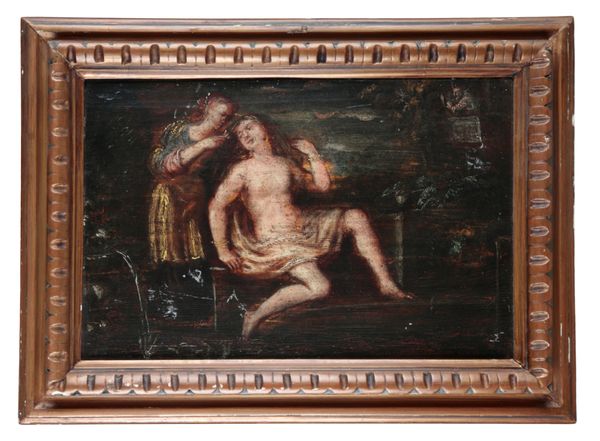 ITALIAN SCHOOL Classical figures in a landscape