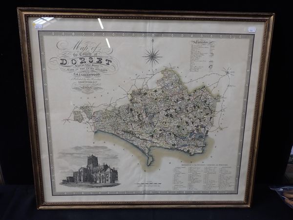 C & J. GREENWOOD: MAP OF THE COUNTY OF DORSET