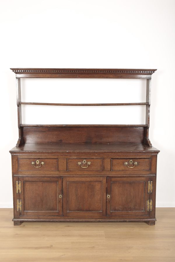 AN OAK DRESSER