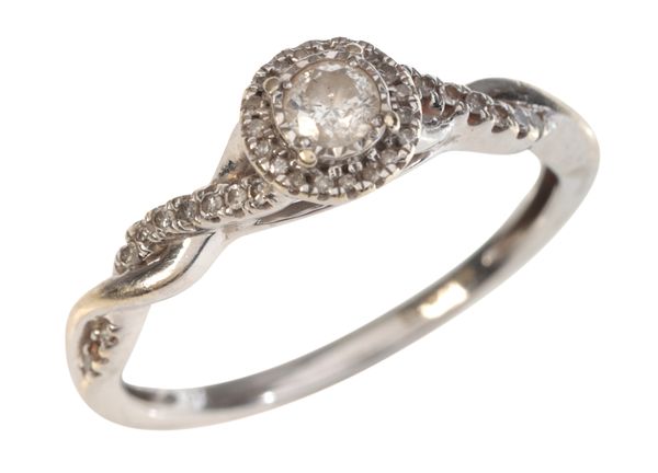 A DIAMOND SOLITAIRE RING