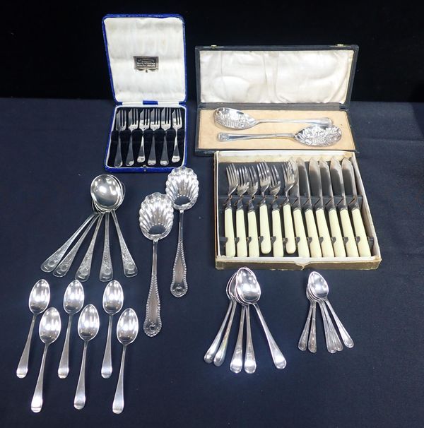 A SET OF SHEFFIELD SILVER TEASPOONS