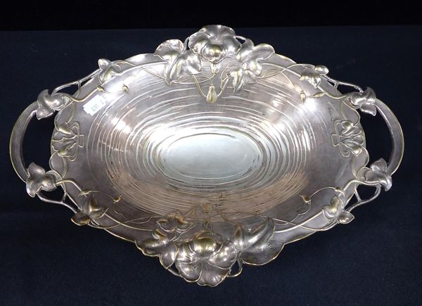 A WMF SILVER-PLATED ART NOUVEAU DISH