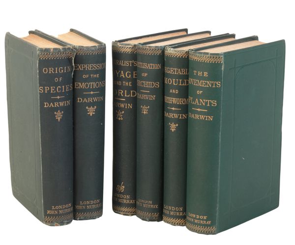 DARWIN, CHARLES: SIX VOLUMES