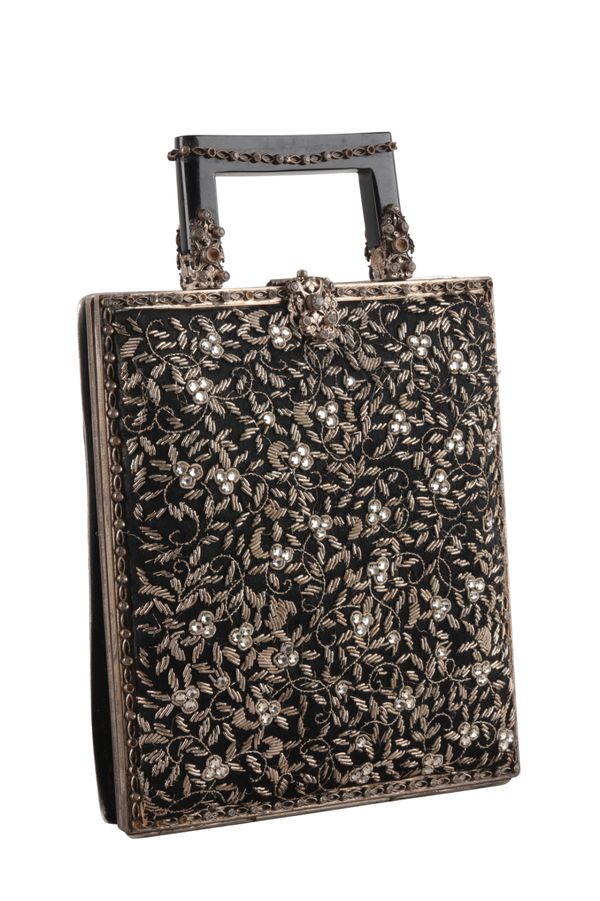 A VINTAGE LIBERTY STYLE HANDBAG/VANITY CASE