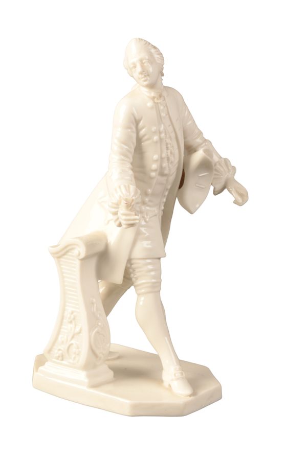 A NYMPHENBURG PORCELAIN FIGURE OF A GENTLEMAN