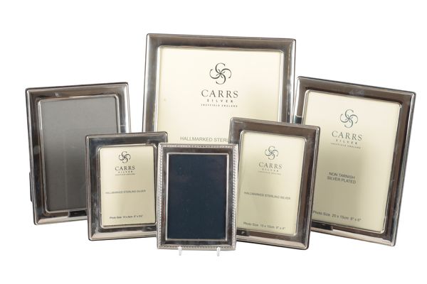 SIX ELIZABETH II SILVER PHOTOGRAPH FRAMES
