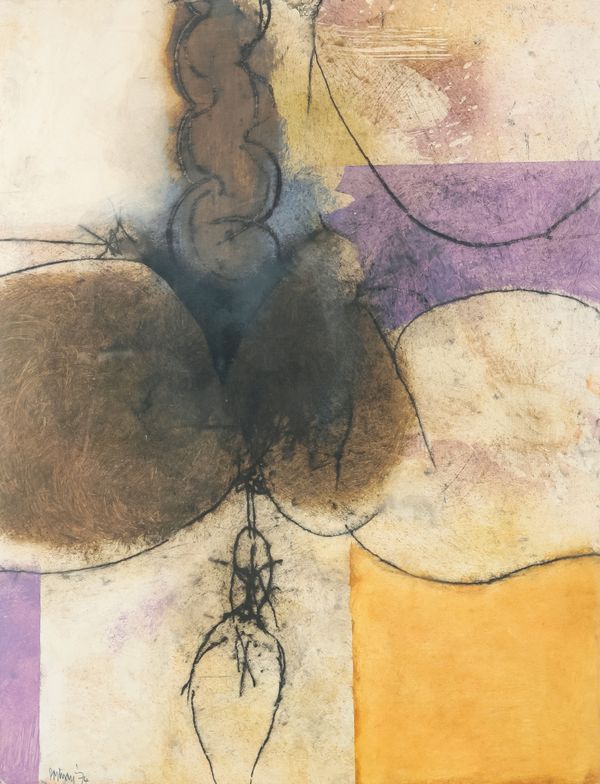 *DOUGLAS PORTWAY (1922-1993) Untitled (purple composition)