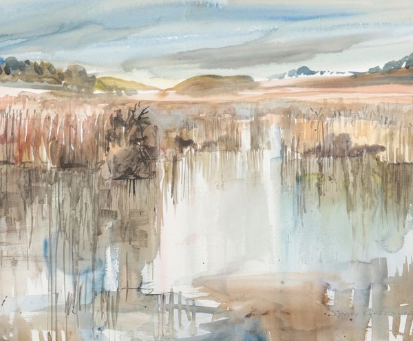 *SYDNEY GREENWOOD (1913-2001) Landscape with pond
