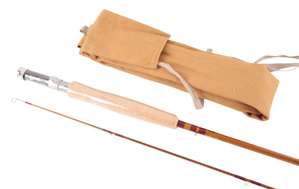 MILLWARDS: A "TROUT OVER" TWO PIECE SPLIT CANE TROUT FLY ROD