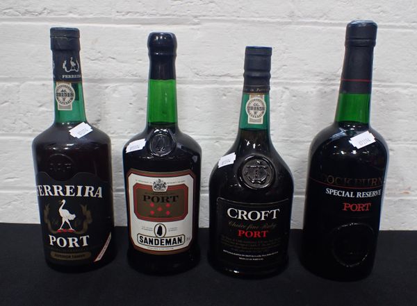 FOUR BOTTLES OF PORT