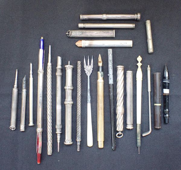 A COLLECTION OF PROPELLING PENCILS AND SIMILAR