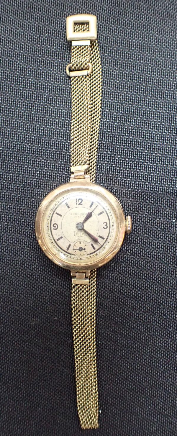 A LADIES 9ct GOLD WRISTWATCH