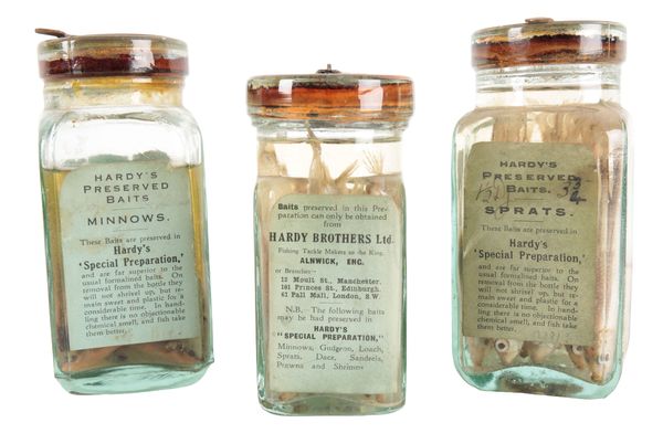 A COLLECTION OF HARDY'S PRESERVED BAITS