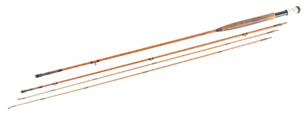 A HARDY "GOLD MEDAL" THREE PIECE FLY ROD