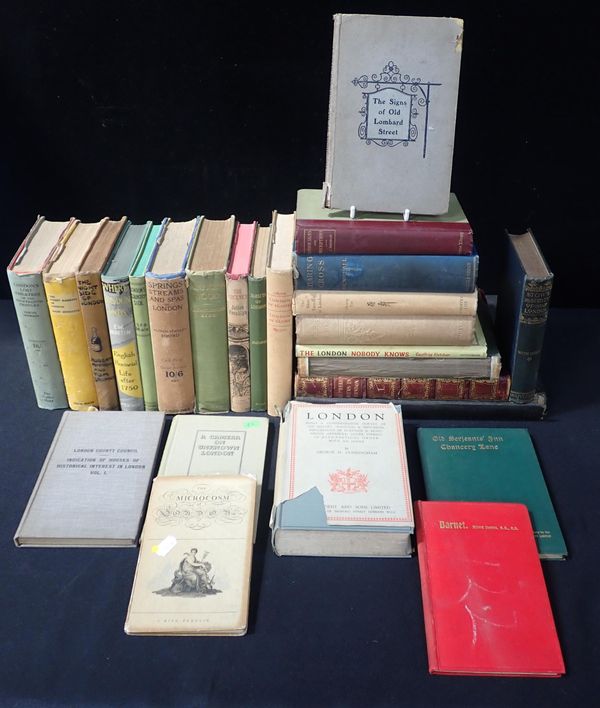 VARIOUS BOOKS ON LONDON