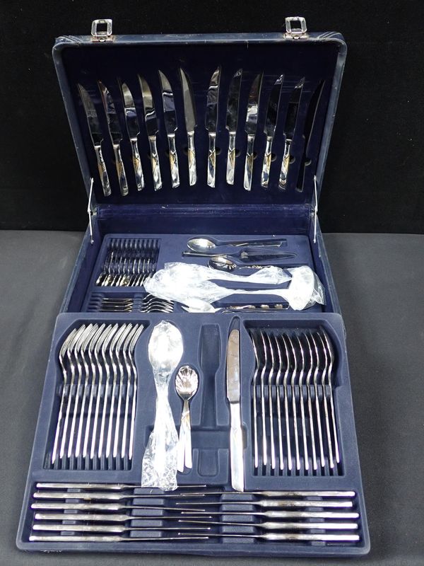 A 'SUISSINE' CANTEEN OF CUTLERY, CASED