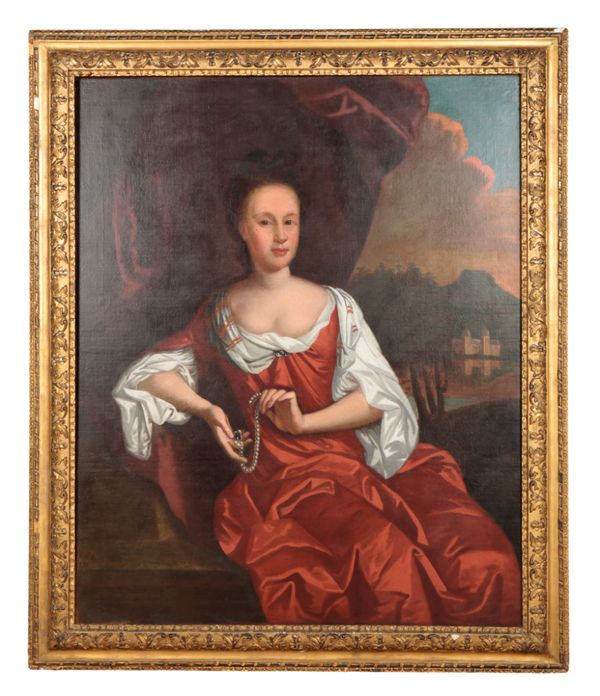 A THREE QUARTER LENGTH PORTRAIT OF A NOBLEWOMAN