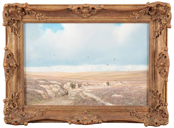 *NICK MACE (B.1949) Rural landscape with pheasant shooting