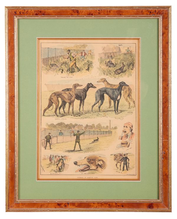 AFTER R. H. MOORE (EARLY 20TH CENTURY) Six studies of greyhounds