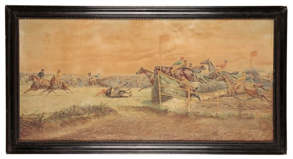 AFTER GODFREY DOUGLAS GILES (1857-1941) Horse racing scene