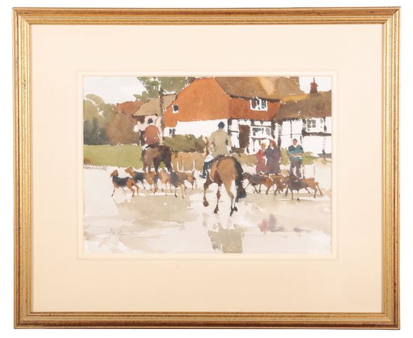 *JOHN YARDLEY (B. 1933) 'The Kent and Surrey Bloodhounds'