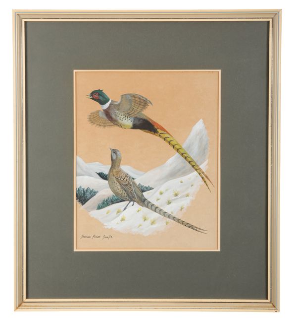 *NORMAN ARLOTT (1947-2022) Game birds in flight